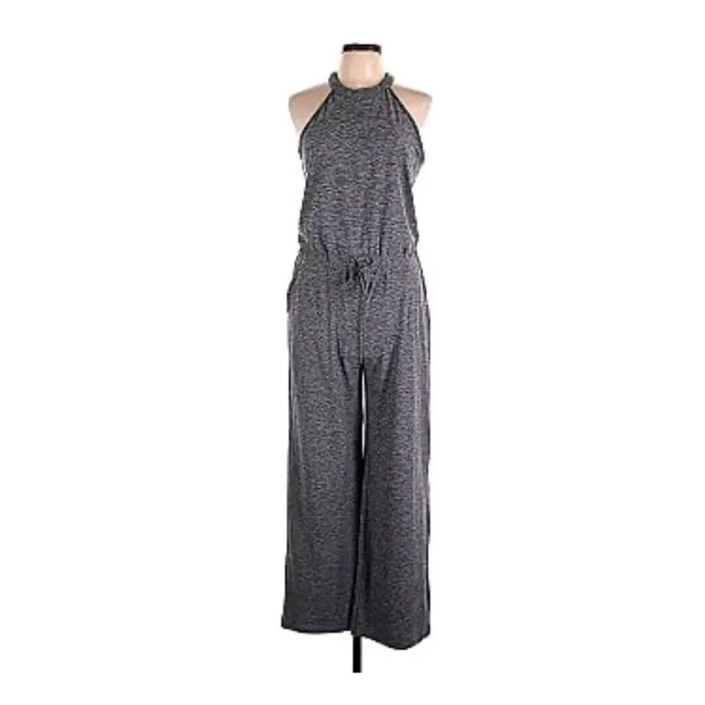 Kyodan Halter Neck Sleeveless Long Romper Racerback Jumpsuit Size‎ S Drawstring